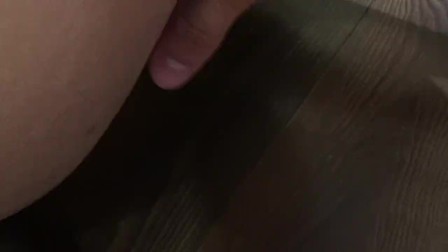 Guy is fingering tight teen's pussy until she squirts a lot