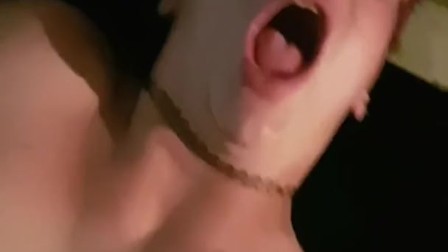 Cumming on Tia's face and down her throat.