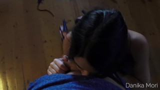 She start teasing you until you let her swallow your cum!