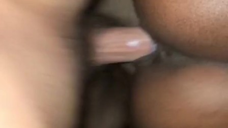 Interracial amateur Ebony Pounded by Cock
