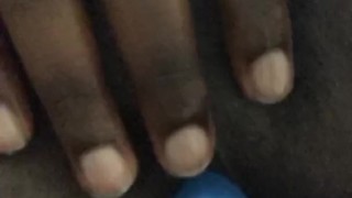 YOUNG EBONY MAKES HIS ASS CREAM WITH GF’s RABBIT [SOLO ANAL PLAY]