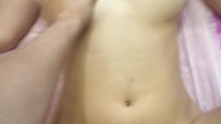 Horny slut with small tits is fucked hard - hot teen's creampie