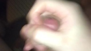 Stroking cubby cock