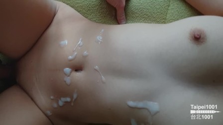 He drops a huge load on me then fucks me (I'm his asian sextoy)