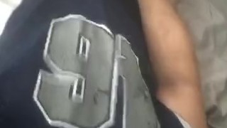 Cum in football jersey