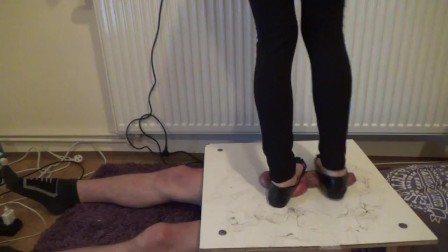 Stomping and jumping on cock and balls in balerinas 2 - Cruel CBT Trample