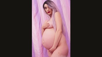 Nude Pregnant Slideshow - Nylon Encasement FULL Photo Shoot With 9 month Pregnant Peaches Slideshow  Porn Videos - Tube8