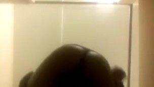Standin up and fuckin her in the bathroom