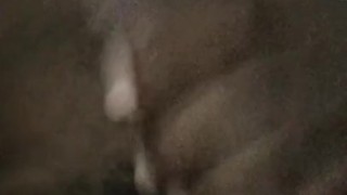 Stroking big black dick
