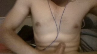  rubs oil, jerks off and shows asshole