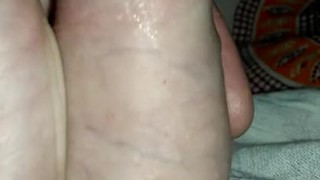 Small dick, big load. Jerking over best mate at his house
