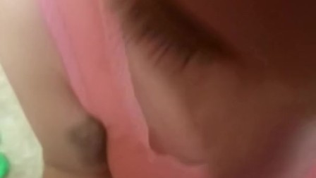 POV blowjob with spit and gagging and cum in mouth
