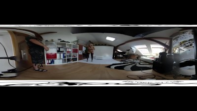 Nice victoria pure 3D VR 360 backstage from photoshoot before dildo masturb