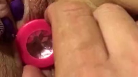 Wax, Beads, Butt plug and orgasm.