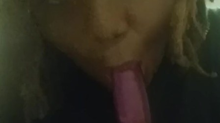 Choking and Gagging on My Dildo - Suprise at End