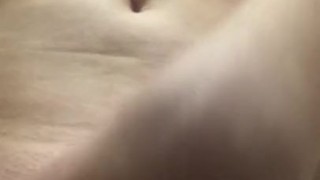 Clit rubbing before the shower