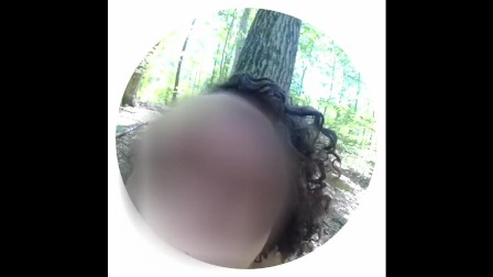 Snapchat spectacles outdoor POV fuck in the woods