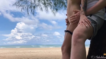 Public sex on the island, Cumming in my panties - Freya Stein