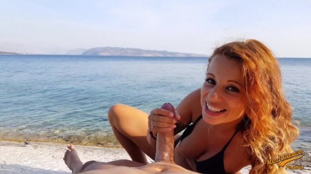 FUCK MY ASS HOLE IN THE PARADISE - amateur teen HOLIDAYS IN GREECE