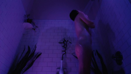 Showering with Clit Tease and Breast Massage