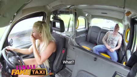 Female Fake Taxi Hot blonde breaks passengers cock during rough fucking