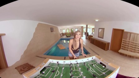Get your VR gear ready & see spa babe Vyvan Hill ride your dick in POV