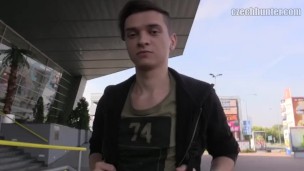 CZECH HUNTER 374 -  Cute Twink Is Offered Money To Satisfy Dude's Pleasures