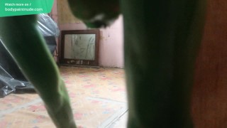 19 Years Old Green Demon / Body paint / Bodypaint / Naked Body Art #2