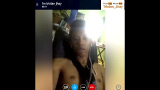 Asian Filipino Skype Video Call Masturbation