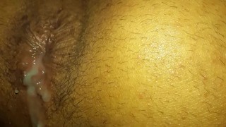 Fucked raw and then dripping with cum at the end