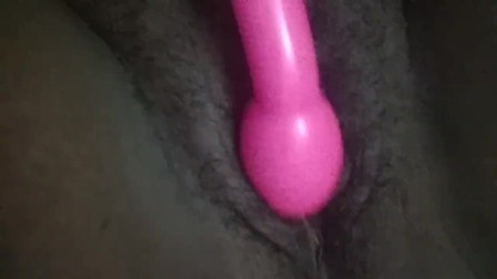 Playing with my wet hairy pussy while No one is home watch me cream pt.1