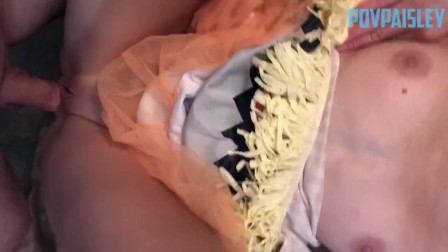 HALLOWEEN SCARECROW FUCK AND SLOW MOTION DOGGY CUMSHOT