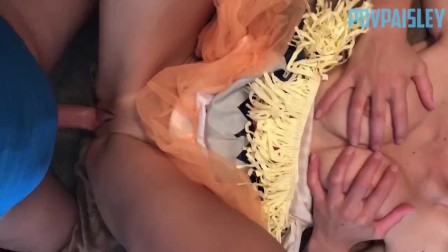 HALLOWEEN SCARECROW FUCK AND SLOW MOTION DOGGY CUMSHOT