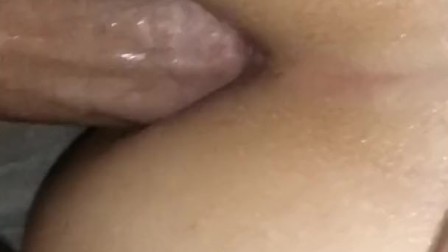POV anal virgin officially tries it for a minute