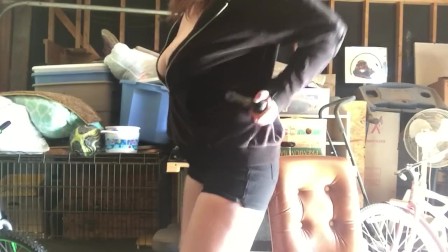 Busty Stoner Dances To Favorite Song
