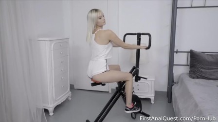 Finnish blonde Miss Melissa fucked in the ass