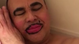 Slave terry in the bath