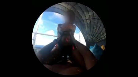 Snapchat POV anal Quickie on the Cruise Ship