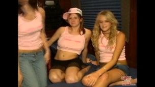 GIRLS GONE WILD - Young Lesbians With Big Tits Have Threesome After Party