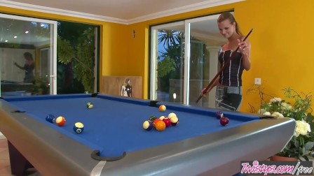 Twistys - Euro teen Suzie Carina spreads her pussy on the pool table