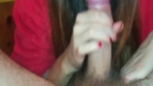 sexy with glasses smoking blowjob