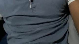 Jerking off with my shirt on