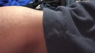 Humping and cumming on my bed.