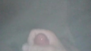 Teen cumshot in shower CLOSEUP POV