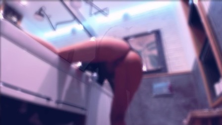Quickie after lapdance - hot wife shaking ass ! ! !
