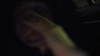 College Teen gives Uber Driver Handjob till he Busts Cum