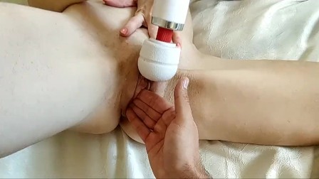 Horny sexy wife tryies fisting first time with perfect tight pussy