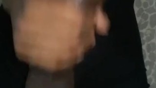Stroking my dick till I cum