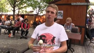 CZECH HUNTER 380 - Fit Blonde Twink Eats Cock Like He Licks His Ice Cream