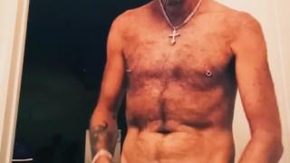 Getting naked and playing in front of the camera